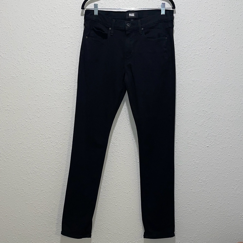 PAIGE Jet Black Denim Jeans 31x33